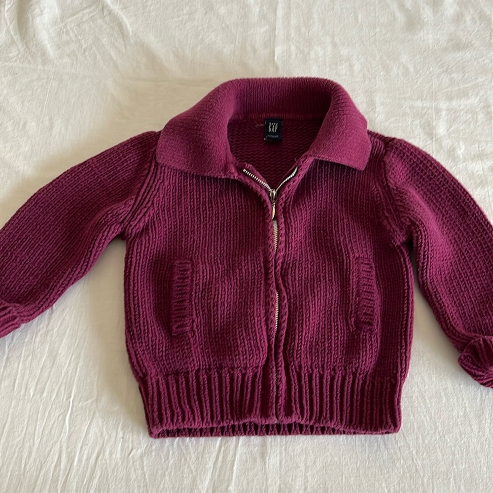 18-24M GAP purple medium weight knit sweater